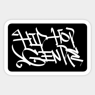 hip hop graffiti tag Sticker